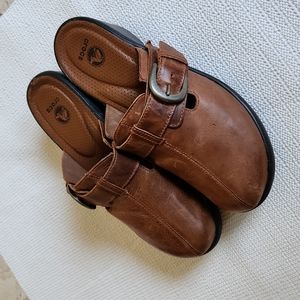 Crocs Mules platform leather Size 9